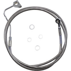 PartzBiz HD 1741-3993 - 74 1/2 +10” Extended Stainless Steel Upper Brake Line Harley Touring 14+ ABS PartzBiz HD 1741-3993 - 74 1/2 +10” Extended Stainless Steel Upper Brake Line Harley Touring 14+ ABS