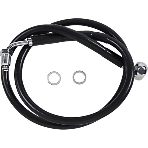 PartzBiz HD: 3475796-+10” 31 1/2” Extended Length Black Vinyl Upper Brake Line Harley Softail 18+ ABS PartzBiz HD: 3475796-+10” 31 1/2” Extended Length Black Vinyl Upper Brake Line Harley Softail 18+ ABS