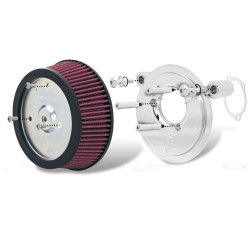 PartzBiz HD 18-441 - Arlen Ness Chrome Stage 1 Big Sucker Air Filter Kit Harley 14-17 Softail Touring PartzBiz HD 18-441 - Arlen Ness Chrome Stage 1 Big Sucker Air Filter Kit Harley 14-17 Softail Touring