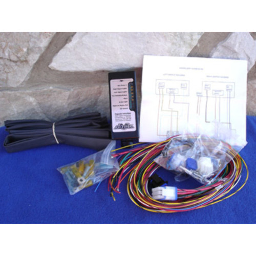 PartzBiz HD: 3447105-Complete Ultima LED Electronic Wire Wiring System Harness Kit Harley Evo Custom