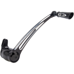 PartzBiz HD 19-778 - Arlen Ness Deep Cut Brake Arm Lever Black Billet Peg +1” Harley Touring 08-13 PartzBiz HD 19-778 - Arlen Ness Deep Cut Brake Arm Lever Black Billet Peg +1” Harley Touring 08-13