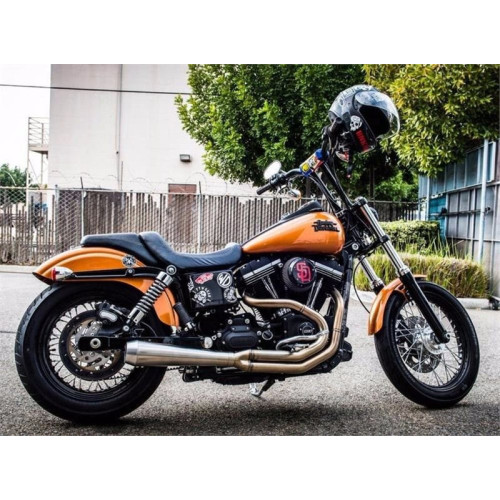 PartzBiz HD: 3443039-Bassani Road Rage 3 Exhaust 2 into 1 Pipe Harley Dyna 1991-2017 Stainless Steel PartzBiz HD: 3443039-Bassani Road Rage 3 Exhaust 2 into 1 Pipe Harley Dyna 1991-2017 Stainless Steel