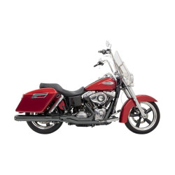 PartzBiz HD 1D28R - Bassani Chrome Road Rage 2 เป็น 1 ระบบท่อไอเสีย Megaphone Harley Dyna 12-16 FLD