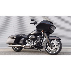 PartzBiz HD 1F18SS - 4‚” Bassani Road Rage 3 III ท่อไอเสียสแตนเลส 2 ออก 1 Harley Touring