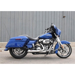 PartzBiz HD 1F42R - Bassani Chrome Road Rage 2 เป็น 1 ระบบท่อไอเสียสั้น 17+ Harley Touring