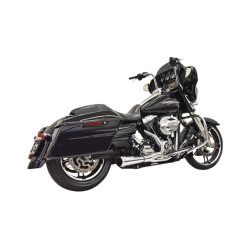 PartzBiz HD 1F52R - Bassani Chrome Road Rage 2 เป็น 1 ระบบท่อไอเสียสั้น 95-16 Harley Touring