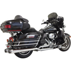 PartzBiz HD 1F66R - Bassani Chrome True Dual Down Under Exhaust w/ Megaphone Mufflers Harley Touring PartzBiz HD 1F66R - Bassani Chrome True Dual Down Under Exhaust w/ Megaphone Mufflers Harley Touring