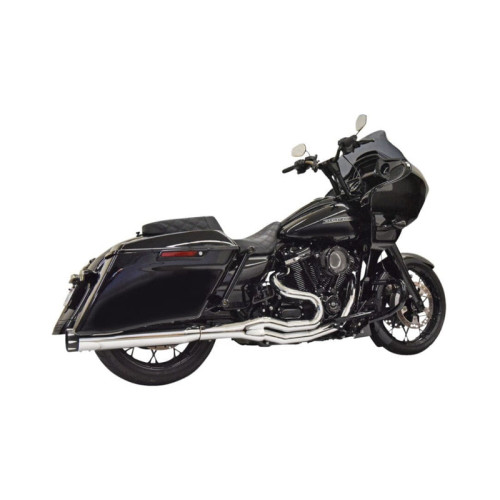 PartzBiz HD: 3475185-Bassani Road Rage 2-1 Chrome HP Performance ท่อไอเสีย Harley Touring M8 17+