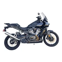 PartzBiz HD 1P187SS - Bassani 4‚” ท่อไอเสียสเตนเลสแบบสลิปออนโทรโข่ง Slash-Cut Harley 1250 21+