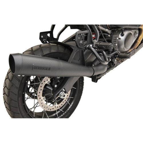 PartzBiz HD: 3489465-Bassani 4” Black Steel Slip-On Megaphone Muffler Slash-Cut Harley 1250 21+ PartzBiz HD: 3489465-Bassani 4” Black Steel Slip-On Megaphone Muffler Slash-Cut Harley 1250 21+