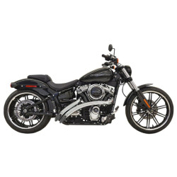 PartzBiz HD 1S21F - Bassani Chrome 2” Radius Street Sweeper Exhaust Pipes Headers 18+ Harley Softail PartzBiz HD 1S21F - Bassani Chrome 2” Radius Street Sweeper Exhaust Pipes Headers 18+ Harley Softail