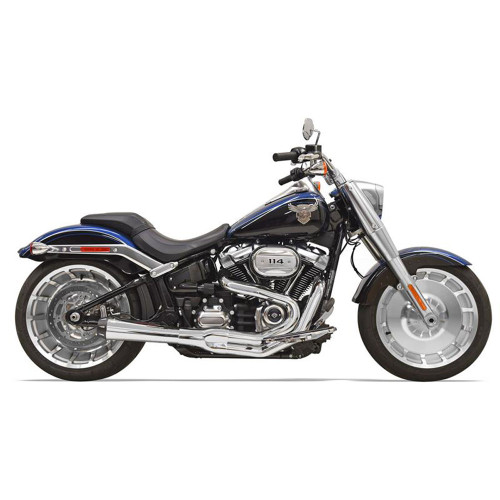 PartzBiz HD: 3444054-Bassani Road Rage 2 Into 1 Chrome Exhaust Pipe M8 Fatboy Breakout Harley Softail PartzBiz HD: 3444054-Bassani Road Rage 2 Into 1 Chrome Exhaust Pipe M8 Fatboy Breakout Harley Softail