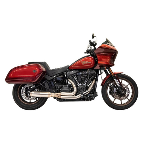 PartzBiz HD: 3478504-Bassani 2 Into 1 Road Rage Super Bike Stainless Exhaust System Harley Softail M8