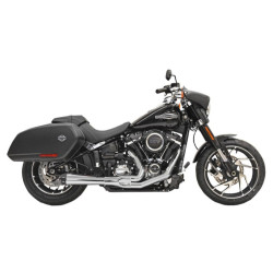 PartzBiz HD 1S81R - Bassani Road Rage 3 Megaphone 2 เป็น 1 ท่อไอเสีย Chrome 18+ Harley Softail M8