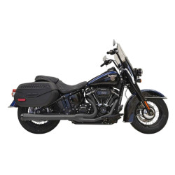 PartzBiz HD 1S91RB - Bassani Black Road Rage 2 Into 1 Exhaust Header Pipes System Harley Softail FL PartzBiz HD 1S91RB - Bassani Black Road Rage 2 Into 1 Exhaust Header Pipes System Harley Softail FL