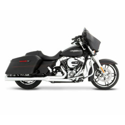 PartzBiz HD 200-0104C - Rinehart Chrome 2-in-1 Pipe & Tip Header 1998-2008 ท่อไอเสีย Harley Touring