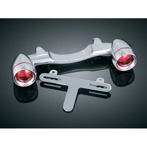PartzBiz HD: 3457617-Kuryakyn Chrome Bullet Light Rear Turn Signal Bar License Plate Harley Touring PartzBiz HD: 3457617-Kuryakyn Chrome Bullet Light Rear Turn Signal Bar License Plate Harley Touring
