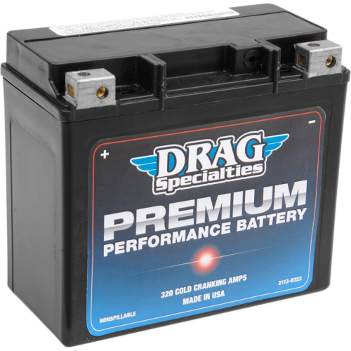 PartzBiz HD: 3450919-Drag Specialties Premium Performance 320 CCA 20H Battery Harley Softail FXR XL PartzBiz HD: 3450919-Drag Specialties Premium Performance 320 CCA 20H Battery Harley Softail FXR XL