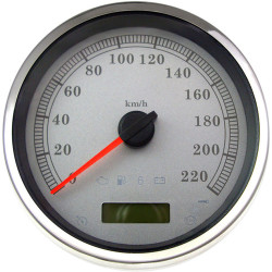 PartzBiz HD 2210-0465 - 5‚” มาตรวัดความเร็วอิเล็กทรอนิกส์แบบตั้งโปรแกรมได้ สีขาว KM/H Harley FLHR Softail Dyna 04-13 PartzBiz HD 2210-0465 - 5‚” มาตรวัดความเร็วอิเล็กทรอนิกส์แบบตั้งโปรแกรมได้ สีขาว KM/H Harley FLHR Softail Dyna 04-13