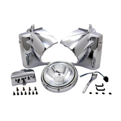 PartzBiz HD 24-0355 - Chrome 7‚” ไฟหน้าฝาครอบไฟหน้า Nacelle Assembly 86-2013 Harley Road King FLHR PartzBiz HD 24-0355 - Chrome 7‚” ไฟหน้าฝาครอบไฟหน้า Nacelle Assembly 86-2013 Harley Road King FLHR