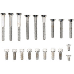 PartzBiz HD 2401-0775 - Drag Transmission ฝาครอบด้านข้างซ็อกเก็ต Bolt Kit Chrome Knurled Harley Touring 07-16 PartzBiz HD 2401-0775 - Drag Transmission ฝาครอบด้านข้างซ็อกเก็ต Bolt Kit Chrome Knurled Harley Touring 07-16