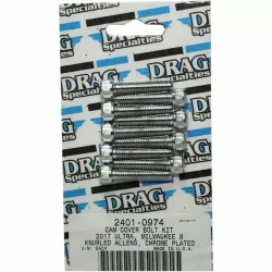 PartzBiz HD 2401-0975 - Drag M-Eight M8 ฝาครอบเพลาลูกเบี้ยวซ็อกเก็ตชุดสลักเกลียว Chrome Smooth Harley 2017+ FL FX PartzBiz HD 2401-0975 - Drag M-Eight M8 ฝาครอบเพลาลูกเบี้ยวซ็อกเก็ตชุดสลักเกลียว Chrome Smooth Harley 2017+ FL FX