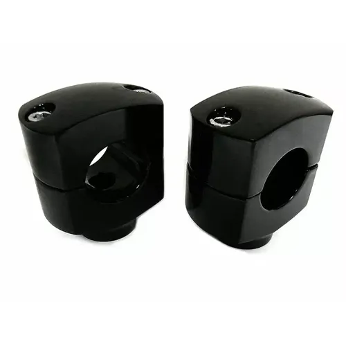 PartzBiz HD: 3443397-Black 1 1/2” Shorty Short Riser Risers Set Harley 1” Handlebars Harley & Custom