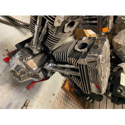 PartzBiz HD 298-452 - Ultima 113‚” Twin Cam A Competition เครื่องยนต์ทดแทนสีดำ Motor Harley 99-06