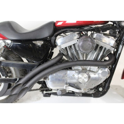 PartzBiz HD 30-0005 - V-Twin Curved Radius Exhaust Header Pipes 2” Set Black Harley XL Sportster 2007+ PartzBiz HD 30-0005 - V-Twin Curved Radius Exhaust Header Pipes 2” Set Black Harley XL Sportster 2007+