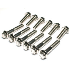 PartzBiz HD 3040 - Feuling 12 Point Rocker Cover Bolt Dress Up Kit SAE Steel Harley Twin Cam 99-17