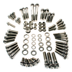 PartzBiz HD 3068 - Feuling Dress Up แชสซี Trim Fastener Kit แสดง Bolts Washers Harley 85-99 FXR