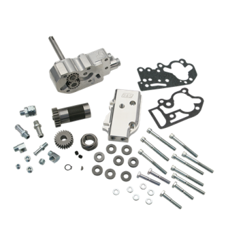 PartzBiz HD: 3458933-S&S Billet ชุดปั้มน้ำมันแพ็คเกจ Breather Gears Harley Shovelhead 70-77 Big Twin