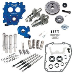 PartzBiz HD 310-0812 - S&S 551GE Easy Gear Drive เพลาลูกเบี้ยว Cam Chest Plate Pushrod Kit Harley 99-06 .550 PartzBiz HD 310-0812 - S&S 551GE Easy Gear Drive เพลาลูกเบี้ยว Cam Chest Plate Pushrod Kit Harley 99-06 .550