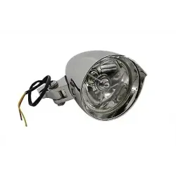 PartzBiz HD 33-0659 - 4.5‚ X 7‚” ไฟหน้า Chrome Billet Fang Harley Chopper Bobber Springer Softail PartzBiz HD 33-0659 - 4.5‚ X 7‚” ไฟหน้า Chrome Billet Fang Harley Chopper Bobber Springer Softail
