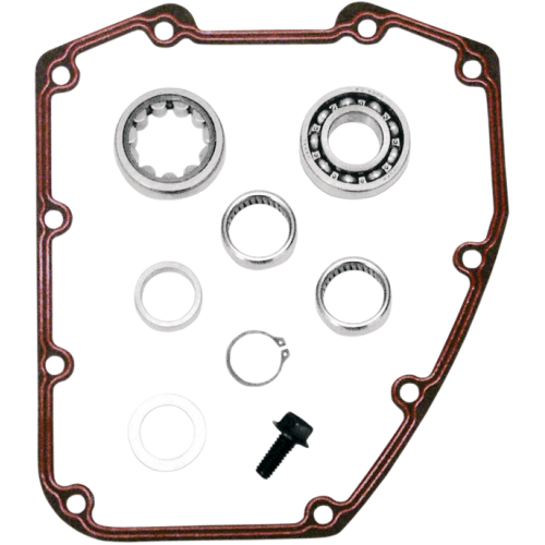 PartzBiz HD: 3456401-S&S Chain Driven Cams การติดตั้ง Cam ชุดติดตั้งแบริ่งปะเก็น Twin Cam TC88