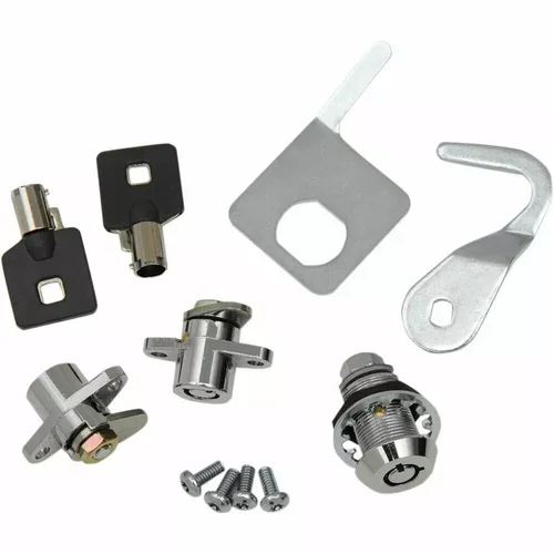 PartzBiz HD: 3448521-Chrome Replacement Saddlebag Tour Pak Locks Set Keys 93-13 Harley Touring Bagger PartzBiz HD: 3448521-Chrome Replacement Saddlebag Tour Pak Locks Set Keys 93-13 Harley Touring Bagger
