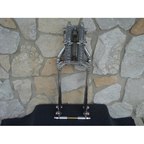PartzBiz HD: 3442476-Antique Vintage Replica Chrome 26‚” 6‚” Over Stock Springer Fork Front End Custom