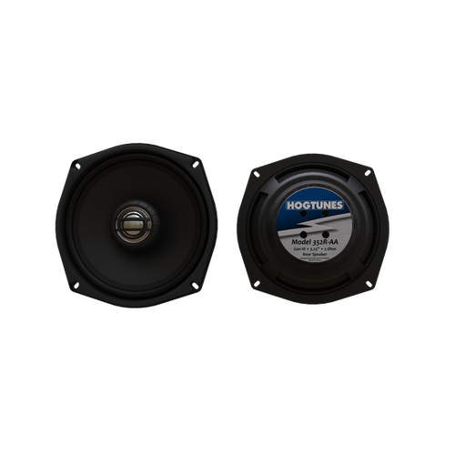 PartzBiz HD: 3454776-Hogtunes Gen3 Rear 5.25 2 Ohm Batwing Fairing Speakers Set Harley Touring 06-13