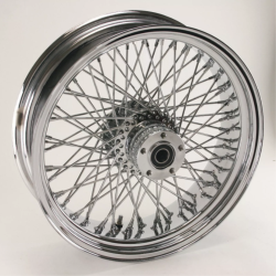 PartzBiz HD 36-359 - Chrome 16X3 80 Spoke ล้อหลัง 1984-99 Harley Softail Dyna Sportster FXR