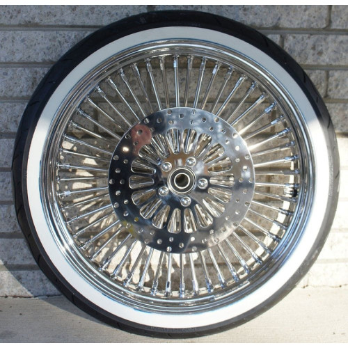PartzBiz HD: 3480482-Chrome 48 King Fat Spoke 21 X 2.15 Front Wheel Rim WWW Tire Package Harley FXST PartzBiz HD: 3480482-Chrome 48 King Fat Spoke 21 X 2.15 Front Wheel Rim WWW Tire Package Harley FXST