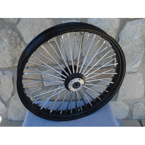 PartzBiz HD: 3441762-21x3.5 48 Fat King Spoke ล้อหน้าขอบสีดำ Dual Disc Harley Touring Bagger PartzBiz HD: 3441762-21x3.5 48 Fat King Spoke ล้อหน้าขอบสีดำ Dual Disc Harley Touring Bagger