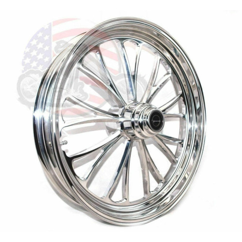 PartzBiz HD: 3455950-Polished Manhattan 21 3.5 Billet Front Wheel Rim Harley Touring & Softail 3/4 1”