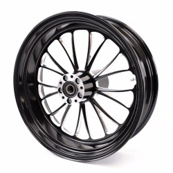 PartzBiz HD 37-674 - Ultima Manhattan Black Billet Aluminium 18 5.5 ล้อหลัง Harley Chopper Bobber