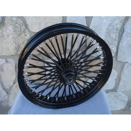 PartzBiz HD: 3442535-48 King Fat Spoke 21 X 3.5 ล้อหน้า Black-Out Rim Harley Softail ดิสก์เดี่ยว PartzBiz HD: 3442535-48 King Fat Spoke 21 X 3.5 ล้อหน้า Black-Out Rim Harley Softail ดิสก์เดี่ยว