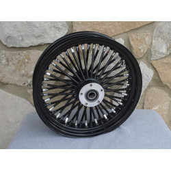 PartzBiz HD 37-727 - Black Out 16‚ X 3.5‚” 48 Fat King Spoke ขอบล้อหลัง Harley Touring Softail