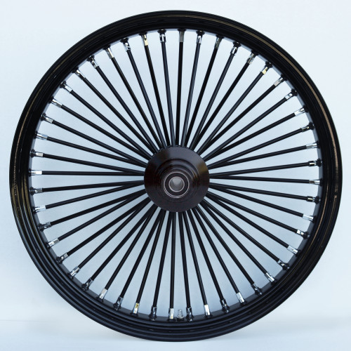 PartzBiz HD: 3456954-Ultima 48 King Spoke Fat 26 X 3.5 Front Wheel Rim Harley Black Out Single Disc PartzBiz HD: 3456954-Ultima 48 King Spoke Fat 26 X 3.5 Front Wheel Rim Harley Black Out Single Disc