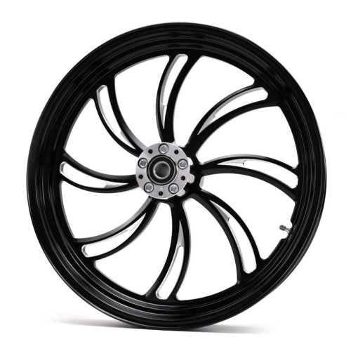 PartzBiz HD: 3444455-Black Vortex 21‚” 3.5‚” Billet Mag ขอบล้อหน้า Harley Custom Single Disc 84-07 PartzBiz HD: 3444455-Black Vortex 21‚” 3.5‚” Billet Mag ขอบล้อหน้า Harley Custom Single Disc 84-07