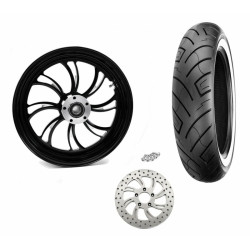 PartzBiz HD 37-829-WW-PACKAGE - Ultima Vortex Black Billet 18 3.5 Rear Wheel Rim WWW Tire Package Harley 84-07 PartzBiz HD 37-829-WW-PACKAGE - Ultima Vortex Black Billet 18 3.5 Rear Wheel Rim WWW Tire Package Harley 84-07