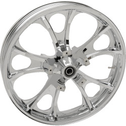 PartzBiz HD 3D-LGO213CH - Coastal Moto Chrome Largo Precision Front 21 3.5 ขอบล้อ 2008+ Harley Touring