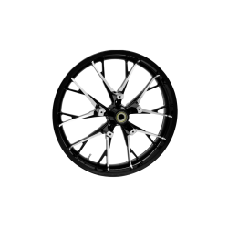 PartzBiz HD 3D-MAR213BCABST - Coastal Moto Black Cut Marlin Precision 21 3.5 ขอบล้อ 08+ Harley Touring ABS